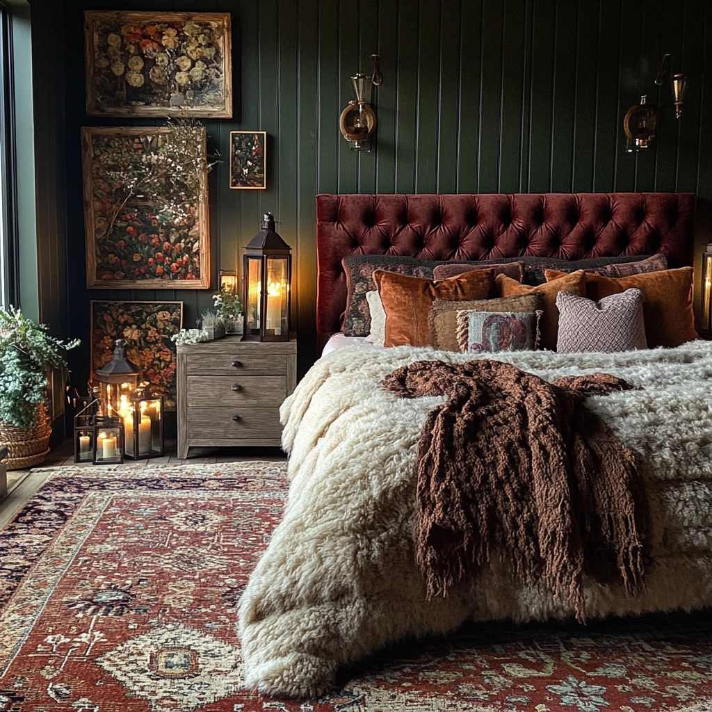 modern rustic farmhouse bedroom 22
