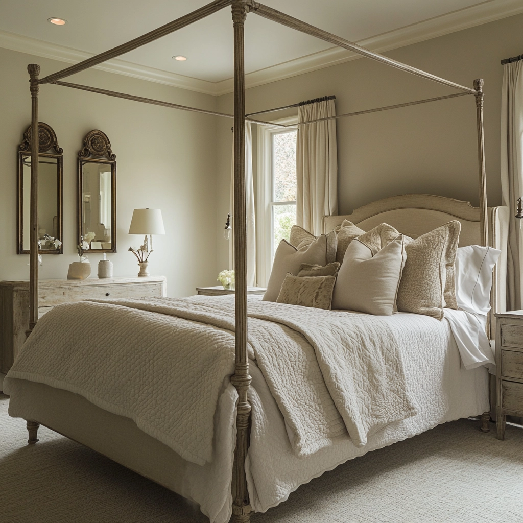 modern rustic farmhouse bedroom 26