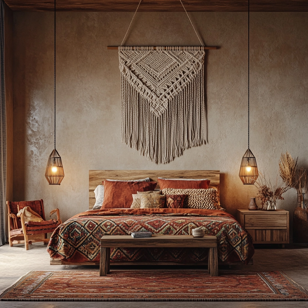 modern rustic farmhouse bedroom 34