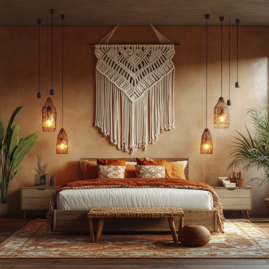 modern rustic farmhouse bedroom 36