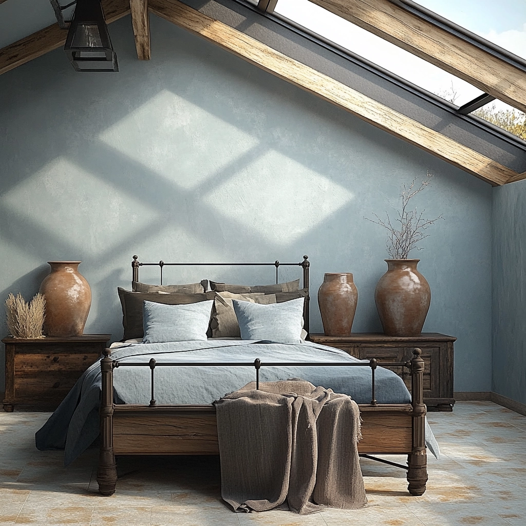 modern rustic farmhouse bedroom 37