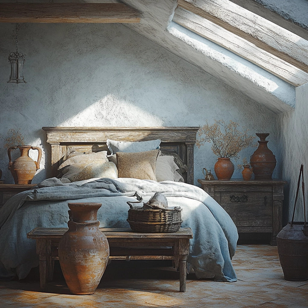 modern rustic farmhouse bedroom 38