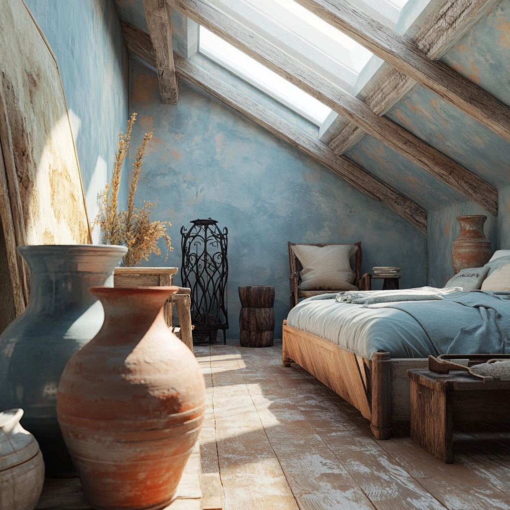 modern rustic farmhouse bedroom 39