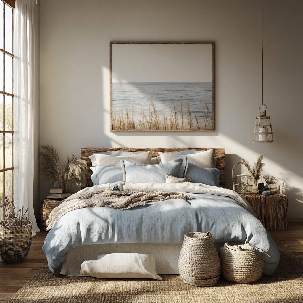 modern rustic farmhouse bedroom 45