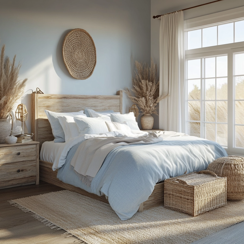 modern rustic farmhouse bedroom 48