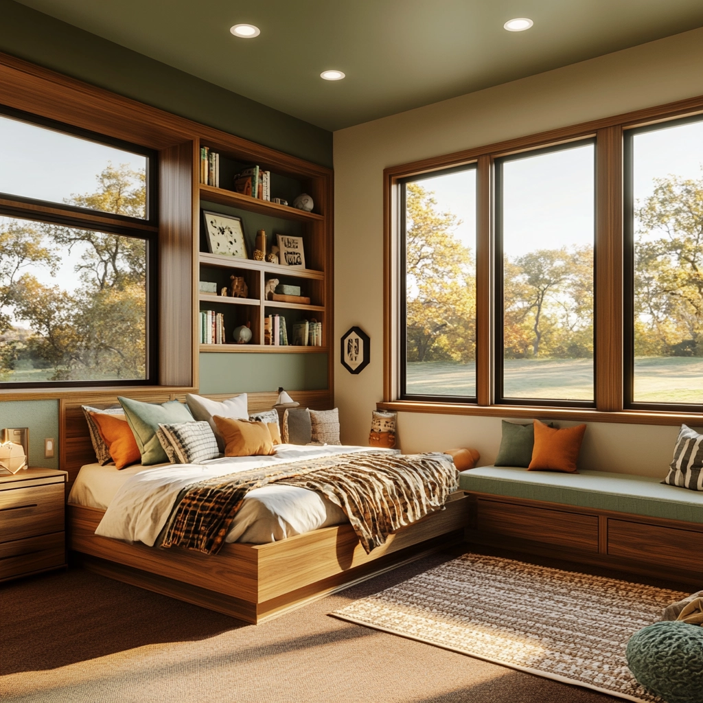 modern rustic farmhouse bedroom 72