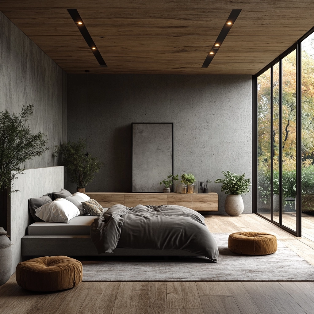 modern rustic farmhouse bedroom 78