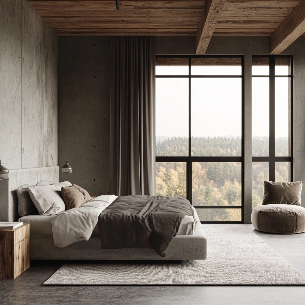 modern rustic farmhouse bedroom 79