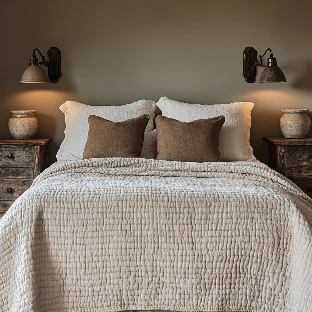 modern rustic farmhouse bedroom 8