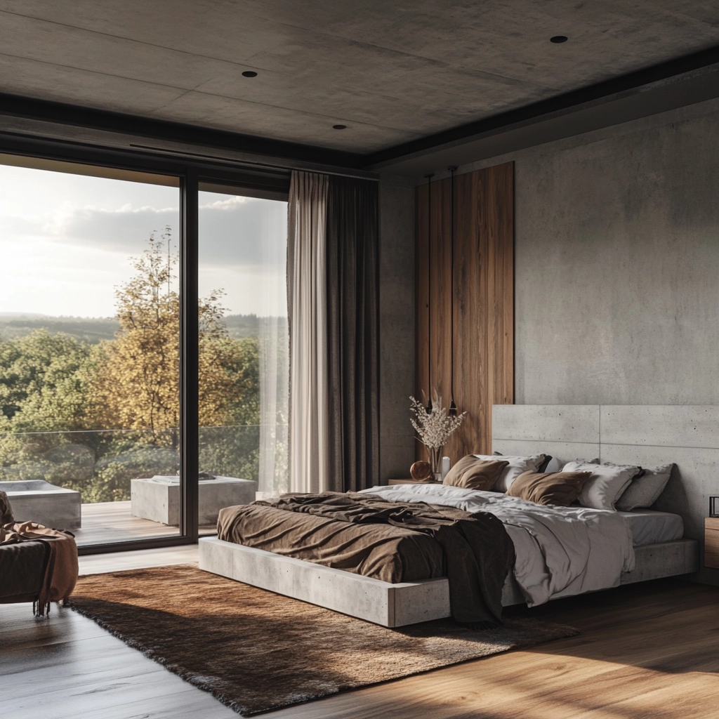 modern rustic farmhouse bedroom 80