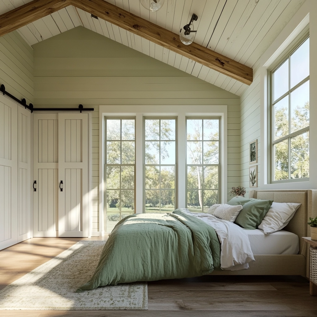 modern rustic farmhouse bedroom 9