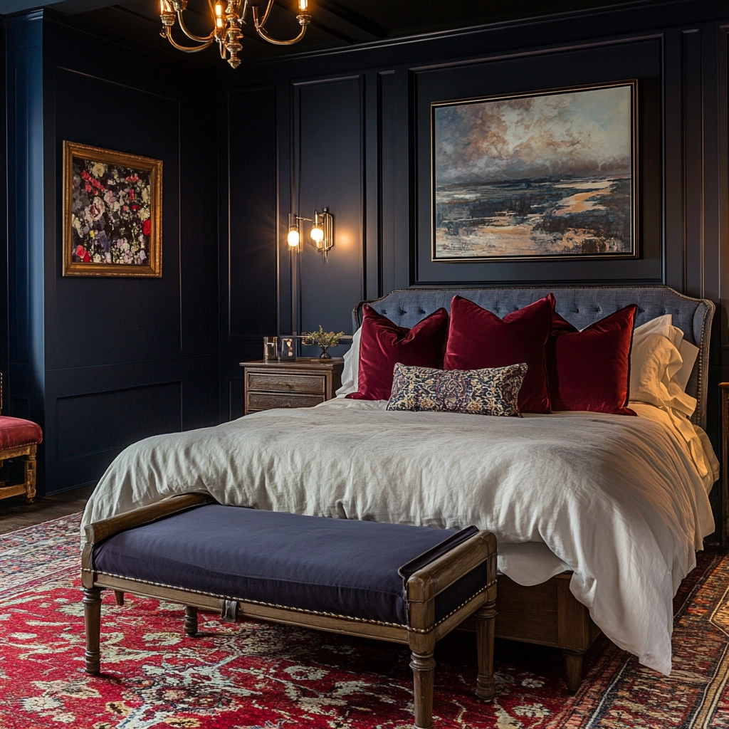 moody farmhouse bedroom 30