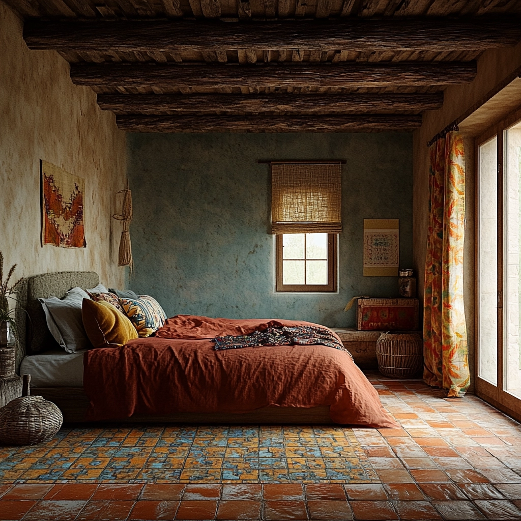 moody farmhouse bedroom 59