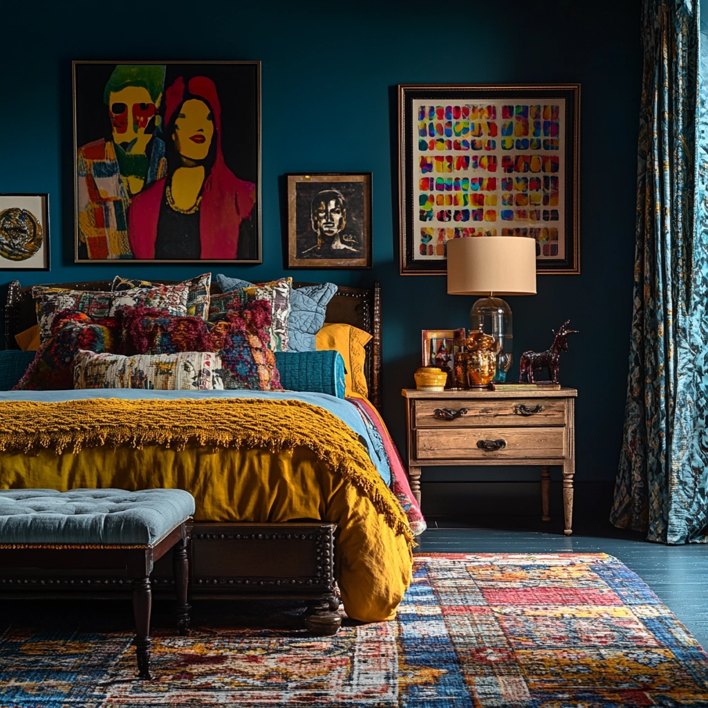 moody farmhouse bedroom 79