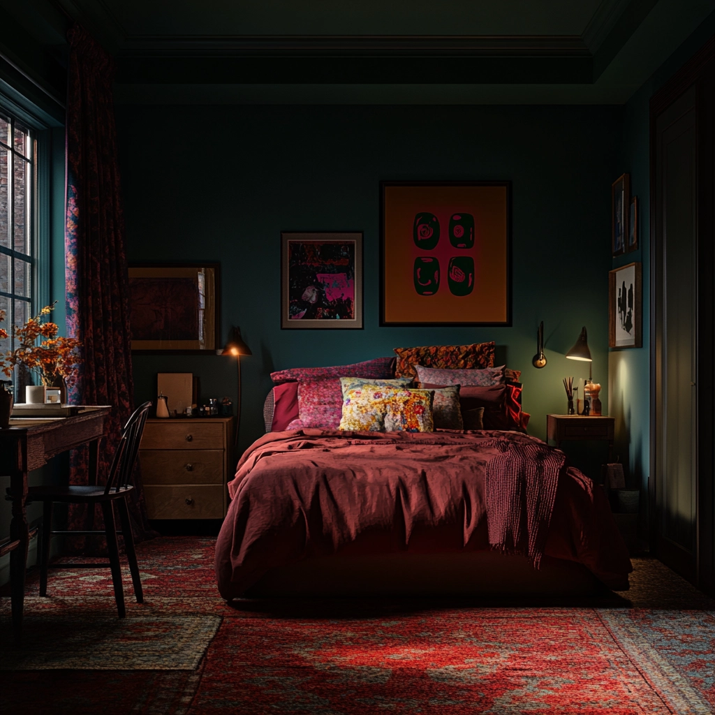 moody farmhouse bedroom 80