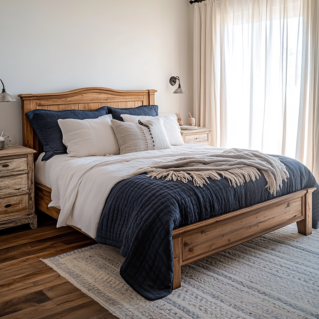 navy farmhouse bedroom 3