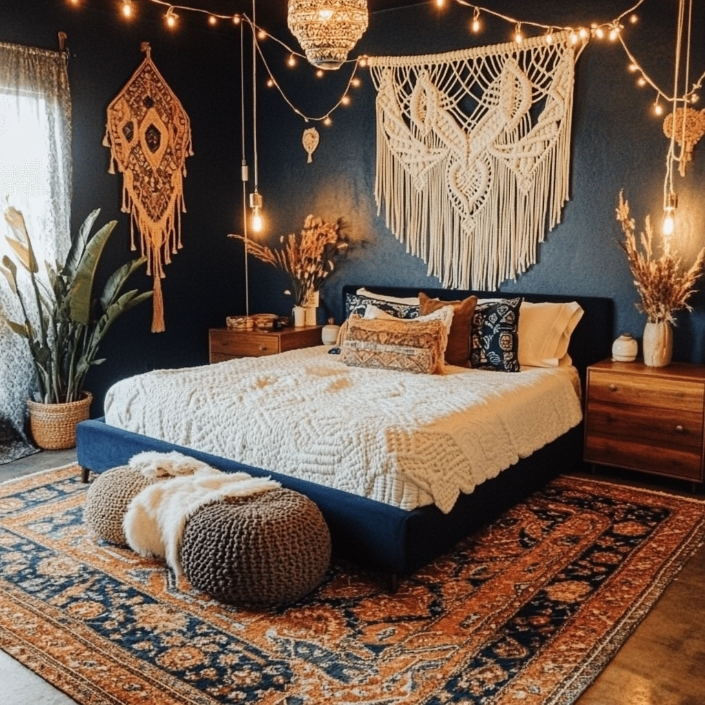 navy farmhouse bedroom 45