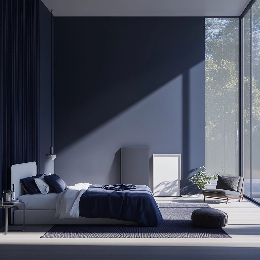 navy farmhouse bedroom 50