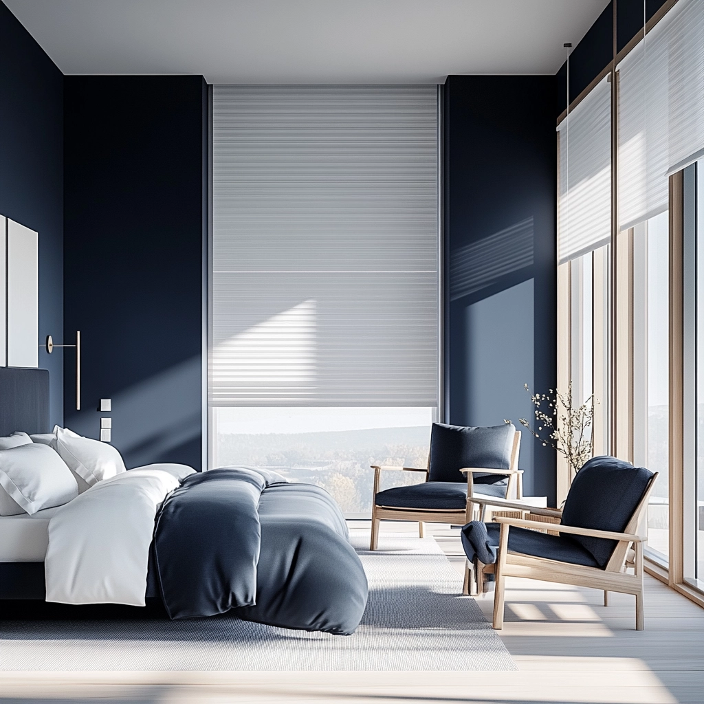navy farmhouse bedroom 51