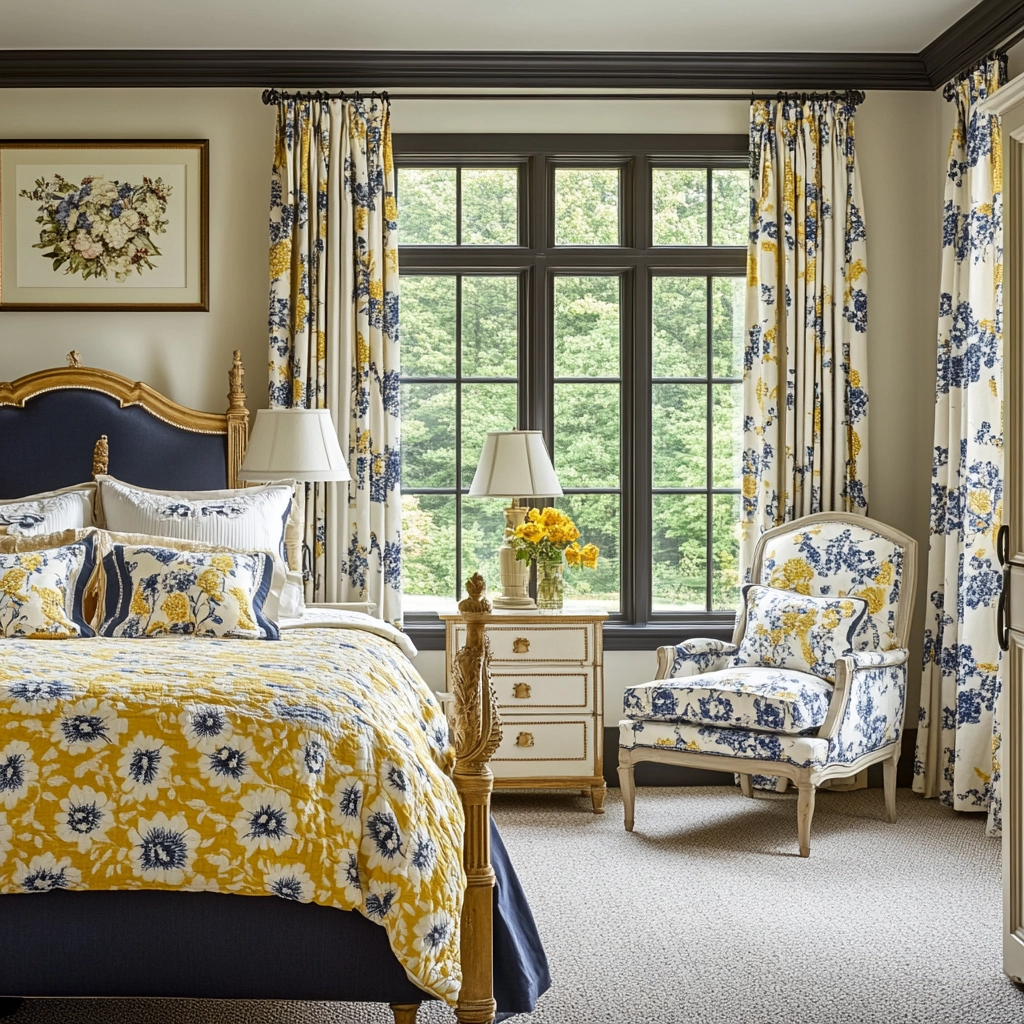 navy farmhouse bedroom 68