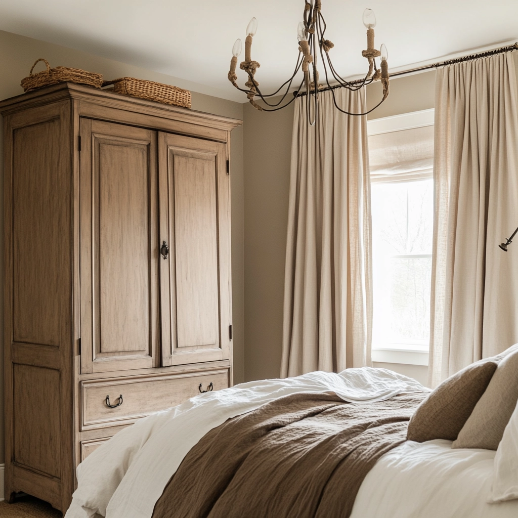 neutral farmhouse bedroom 22
