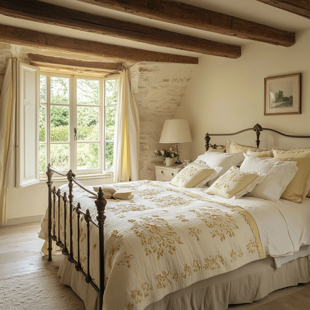 neutral farmhouse bedroom 40