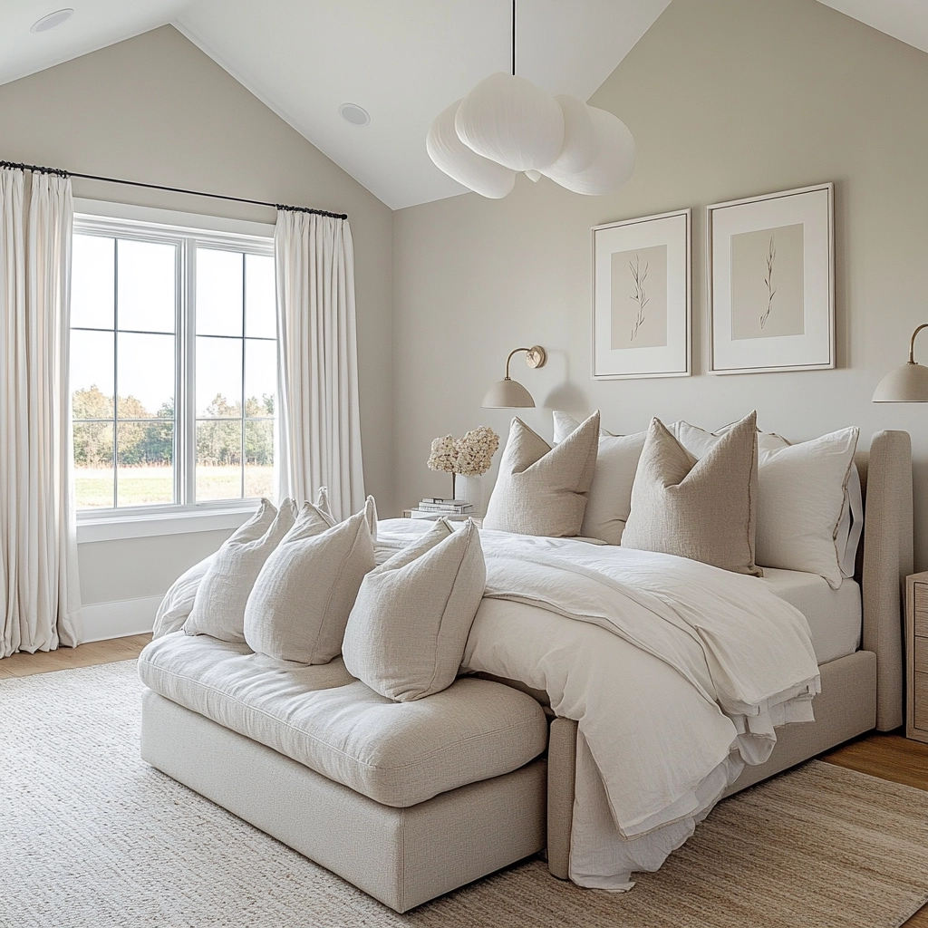 neutral farmhouse bedroom 41
