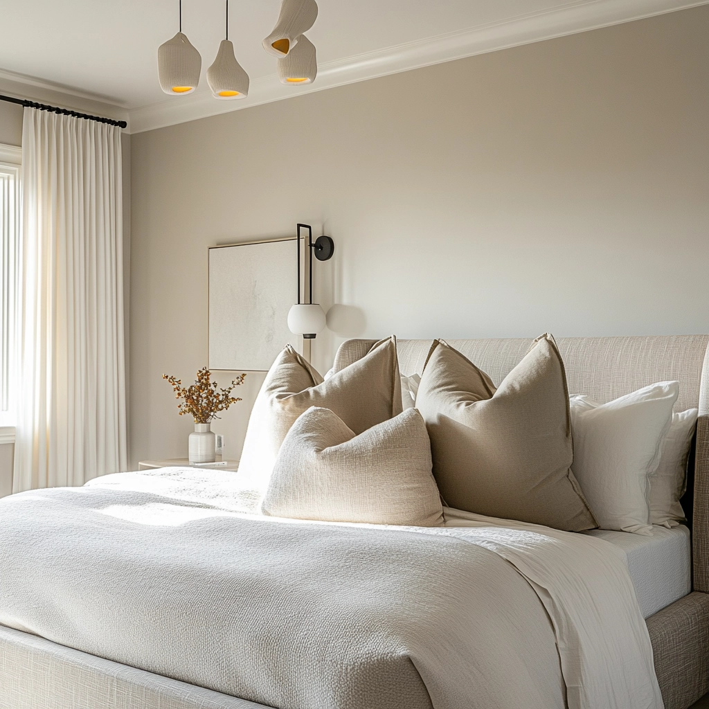 neutral farmhouse bedroom 43