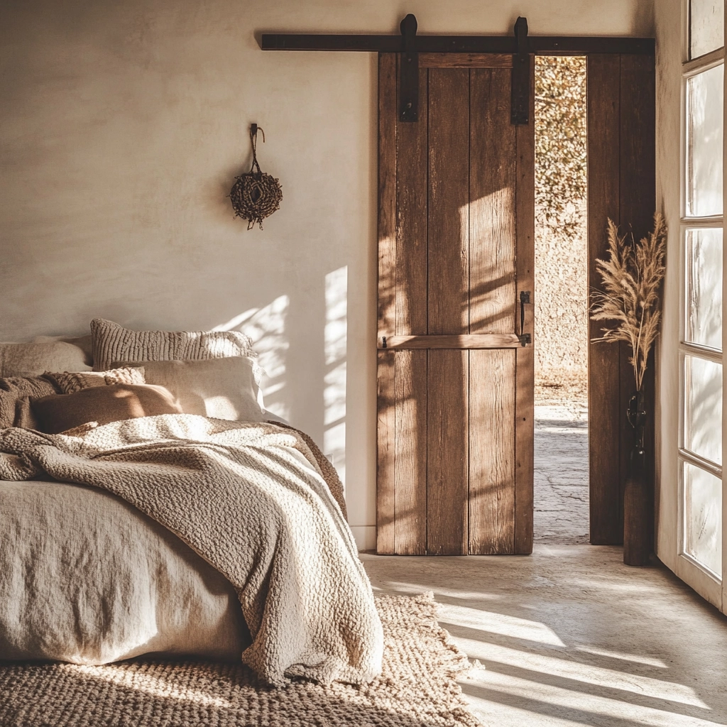 neutral farmhouse bedroom 52