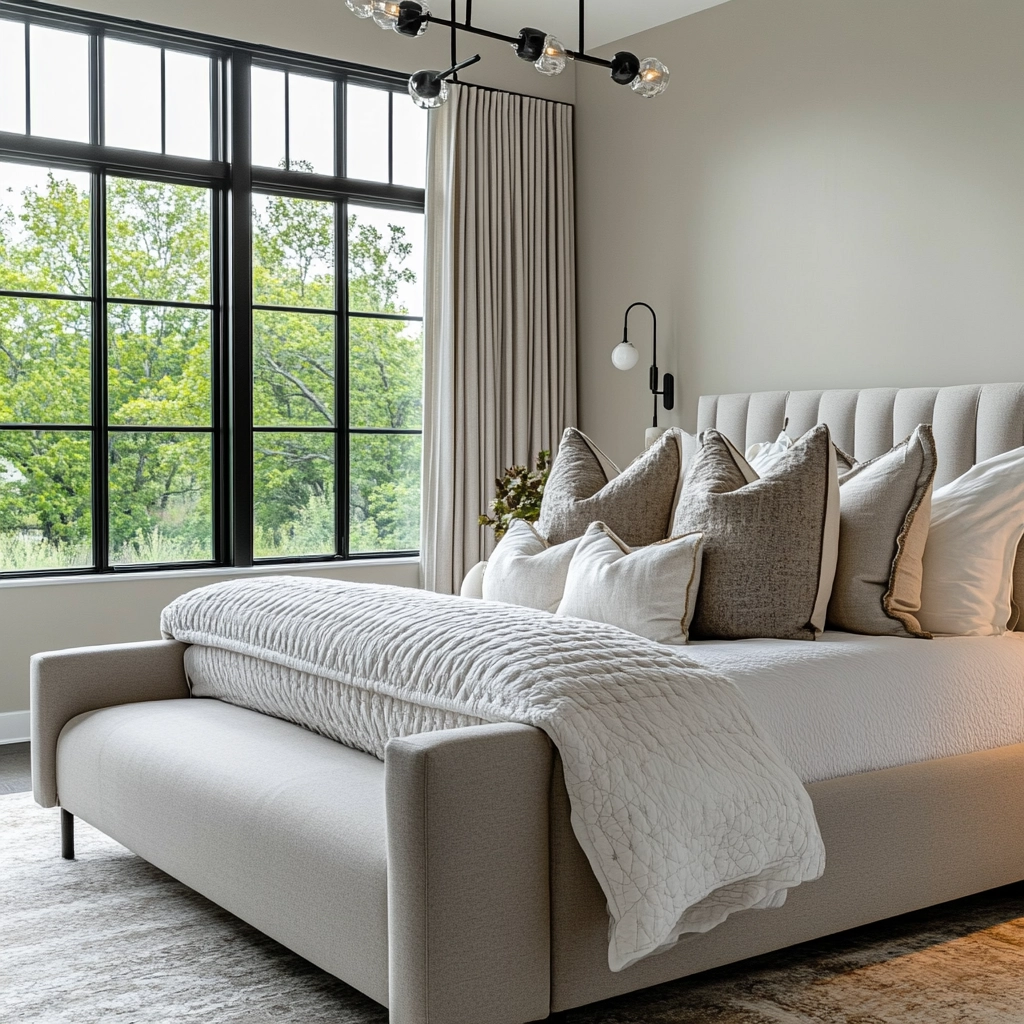 neutral farmhouse bedroom 54