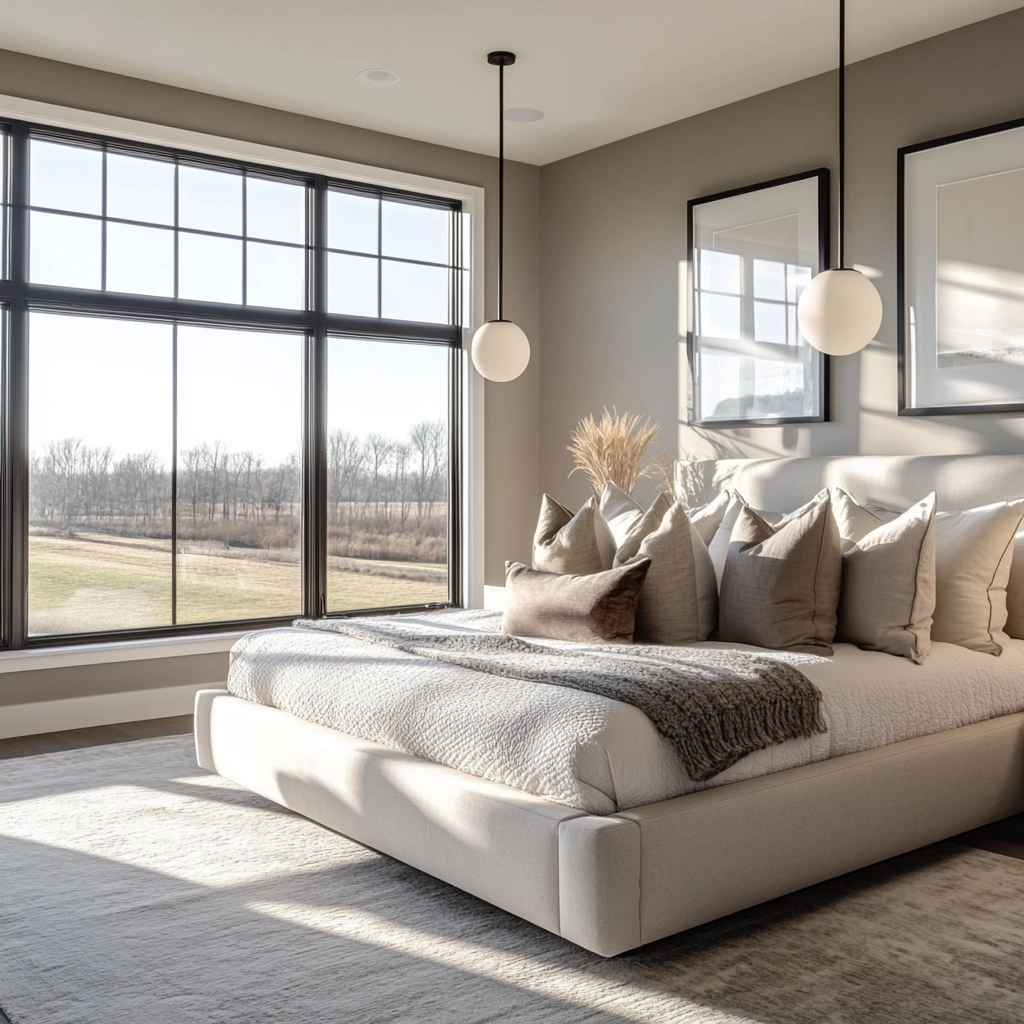 neutral farmhouse bedroom 56