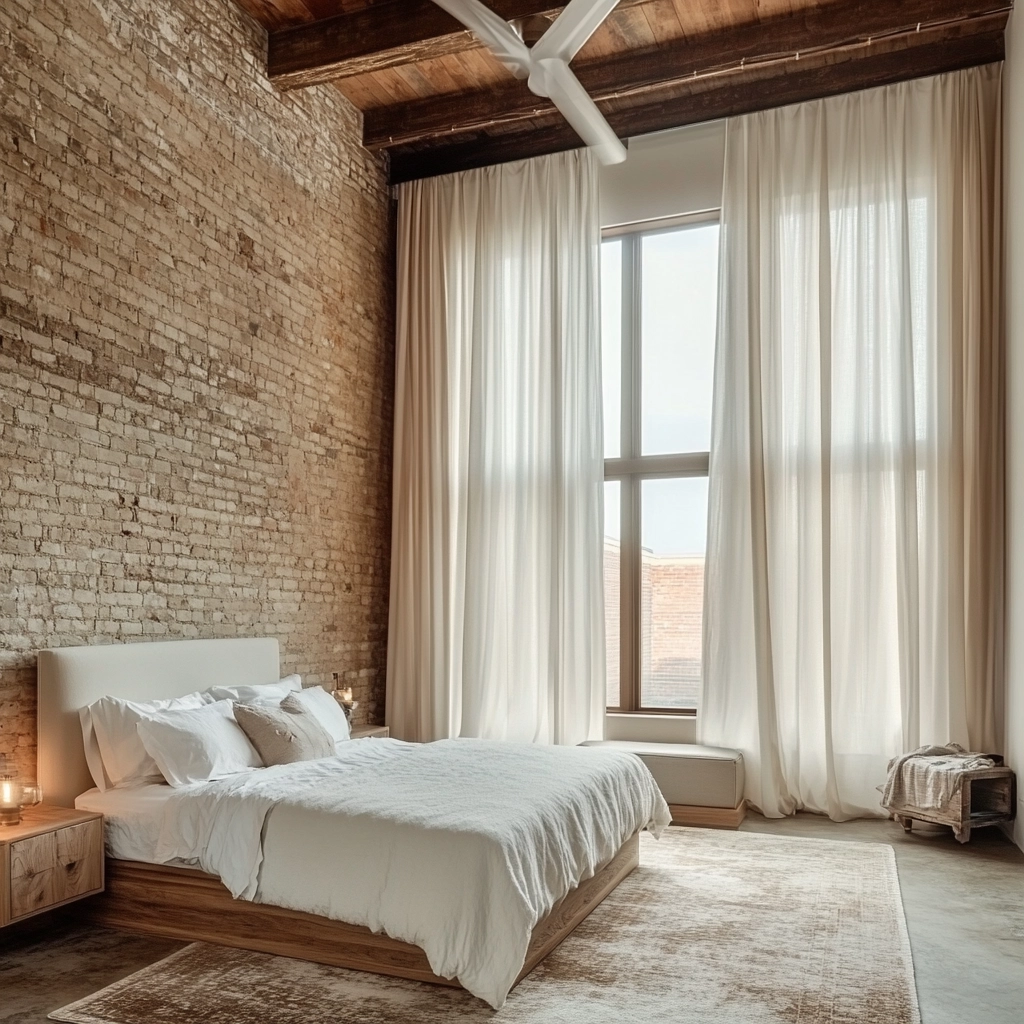 neutral farmhouse bedroom 61