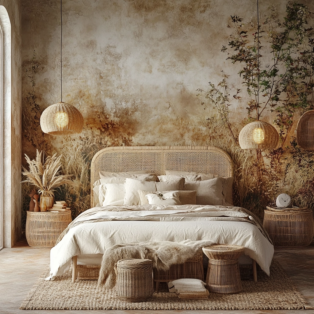 neutral farmhouse bedroom 68