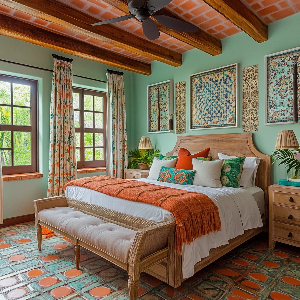 old farmhouse bedroom ideas 57