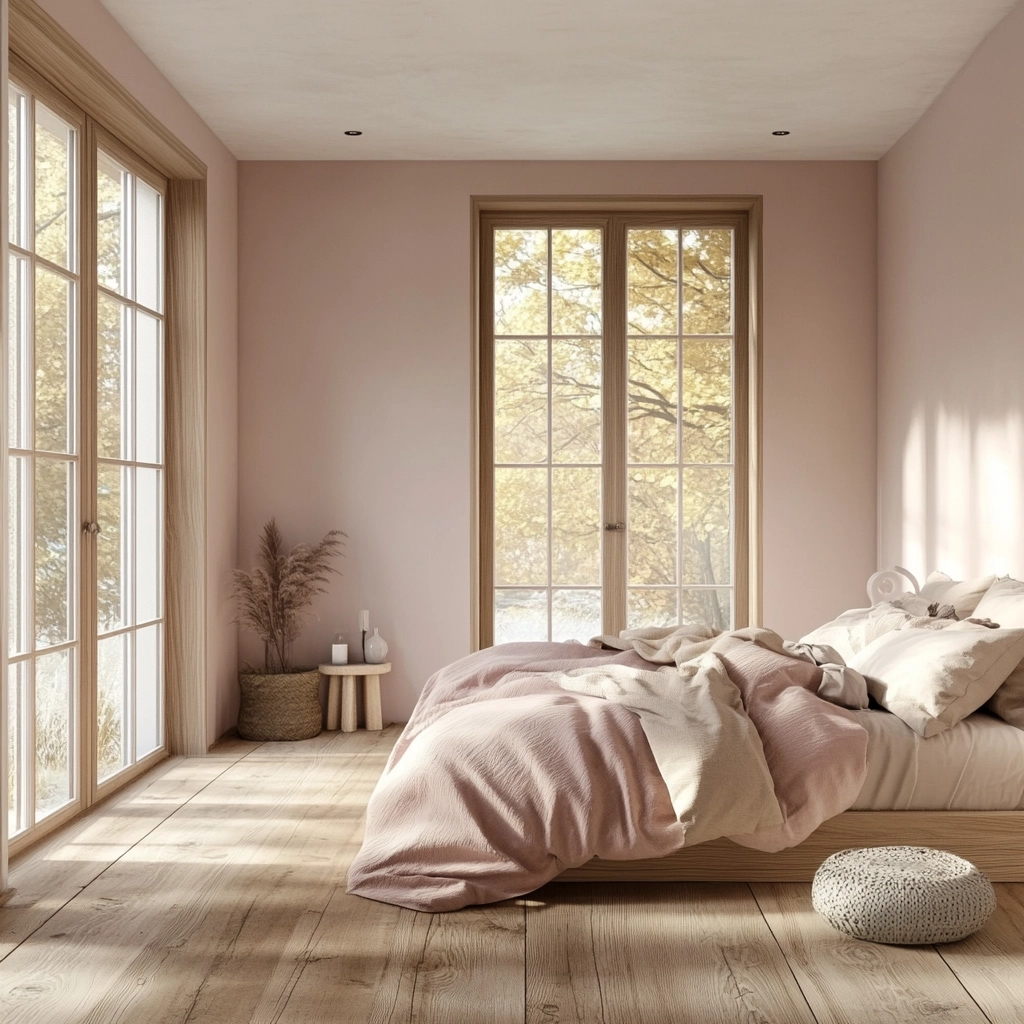 pink farmhouse bedroom 10