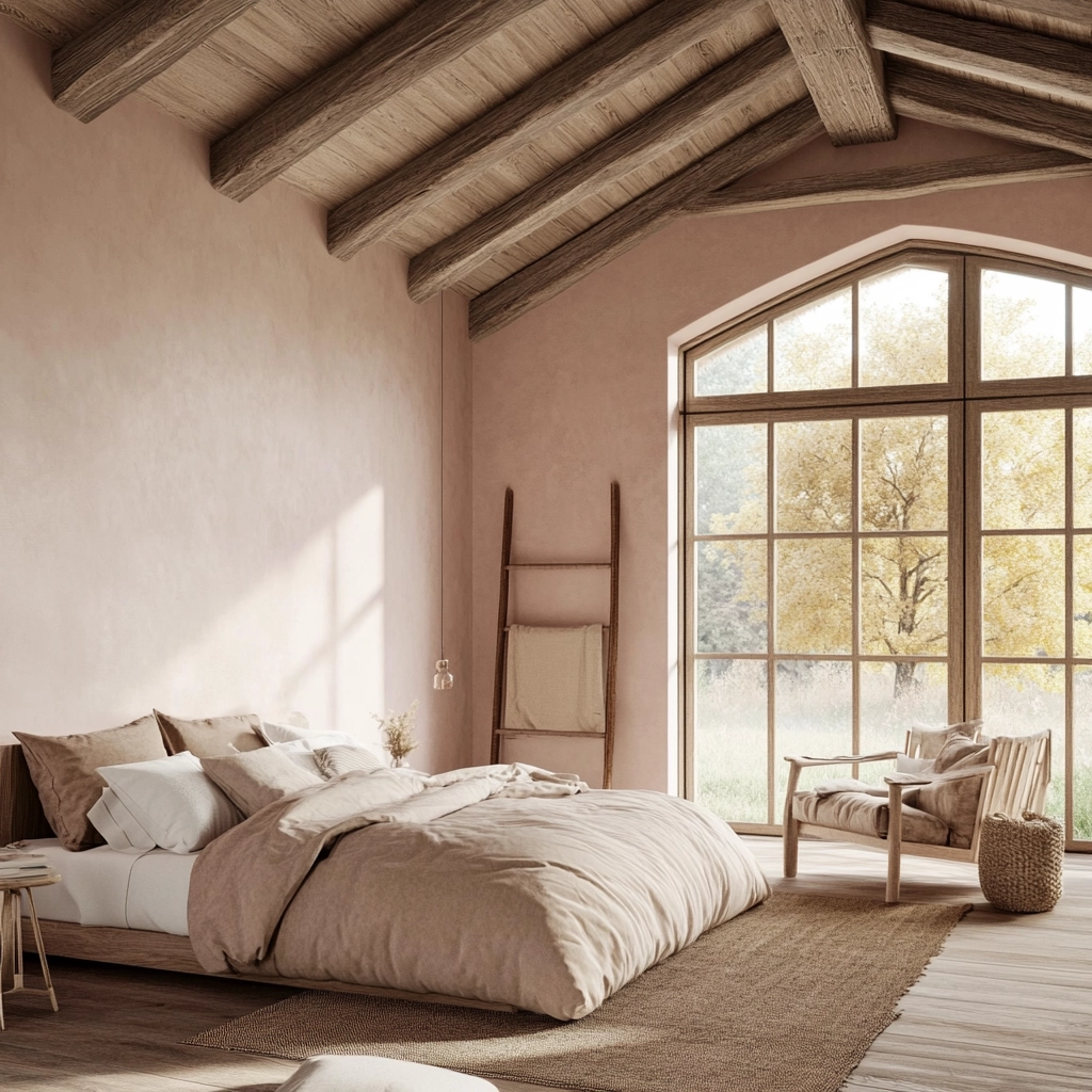 pink farmhouse bedroom 11