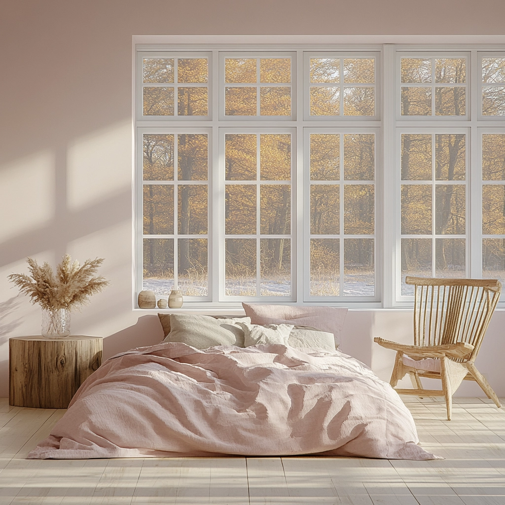 pink farmhouse bedroom 12