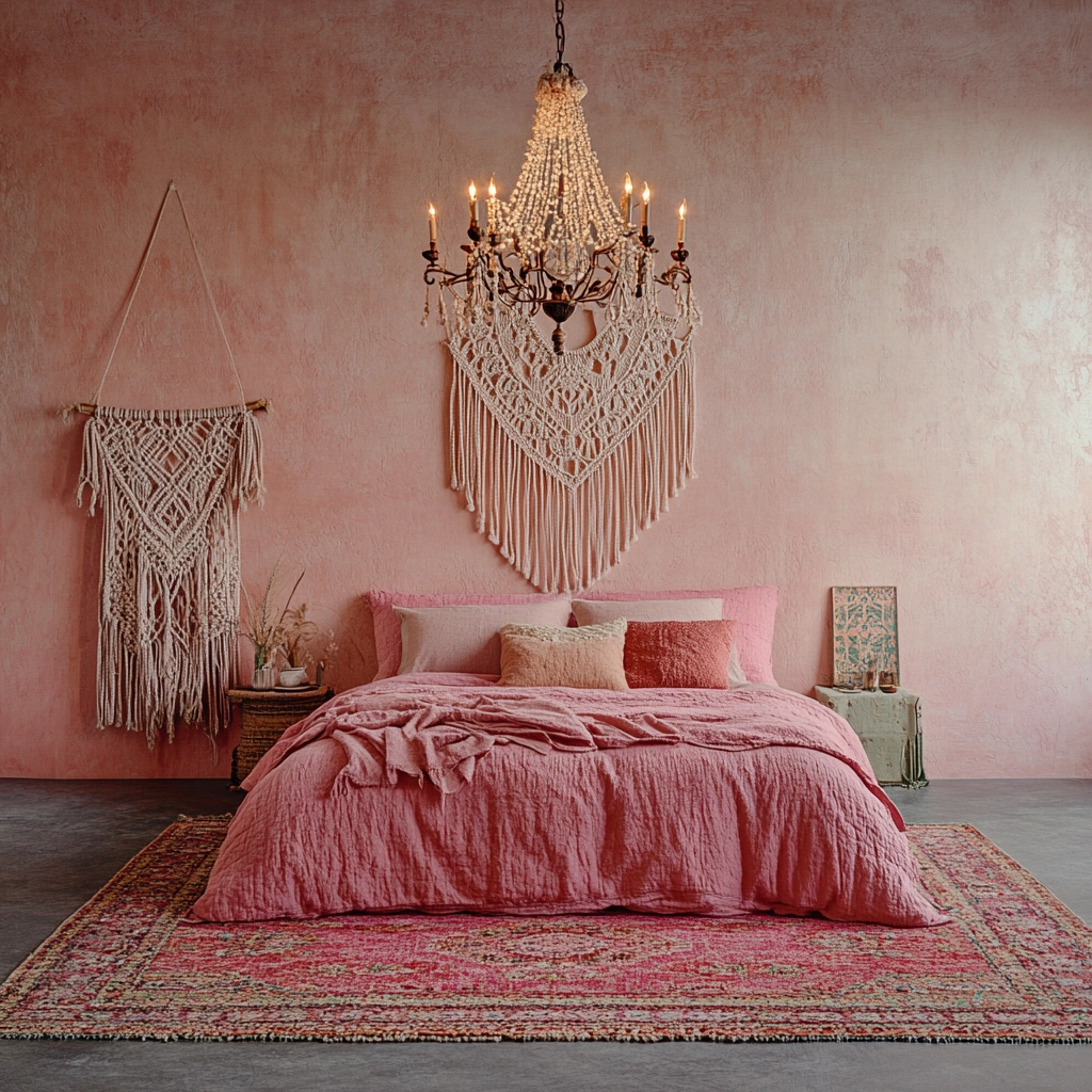 pink farmhouse bedroom 13