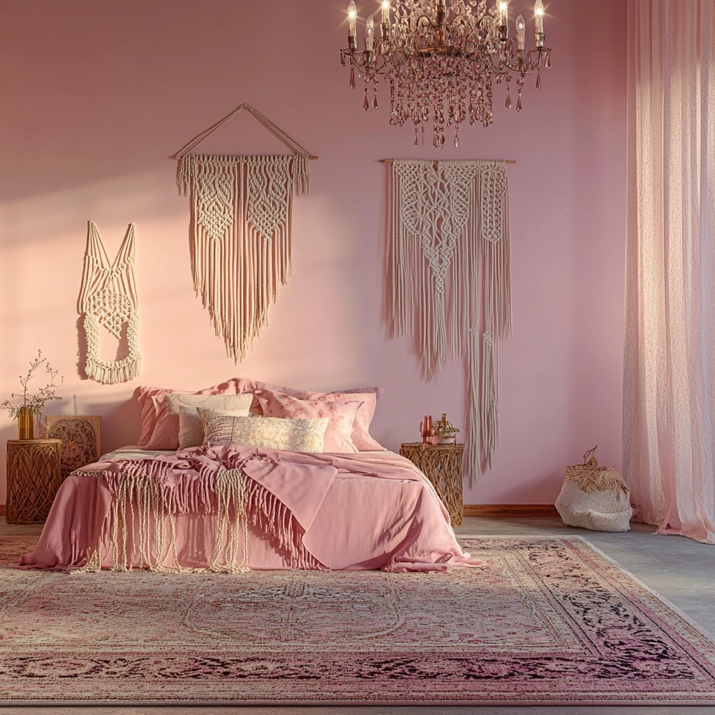 pink farmhouse bedroom 15