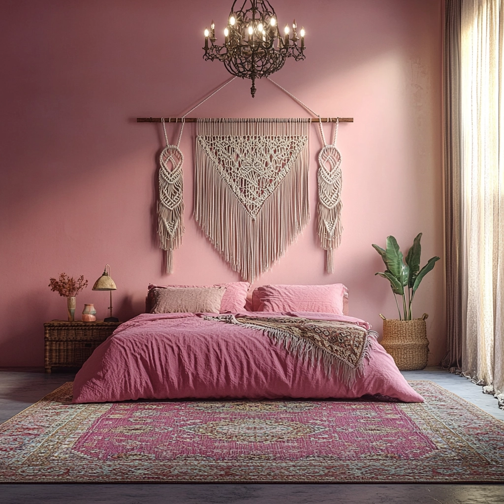 pink farmhouse bedroom 16