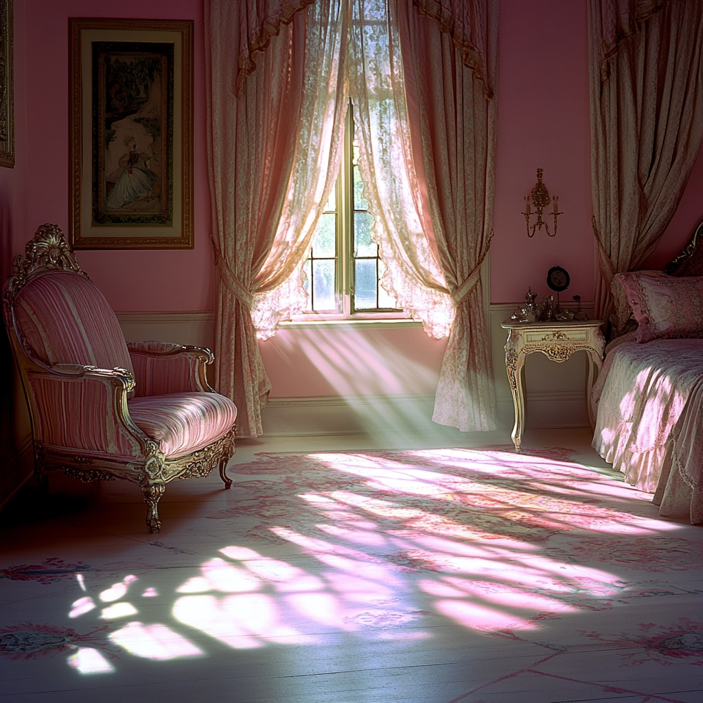 pink farmhouse bedroom 19