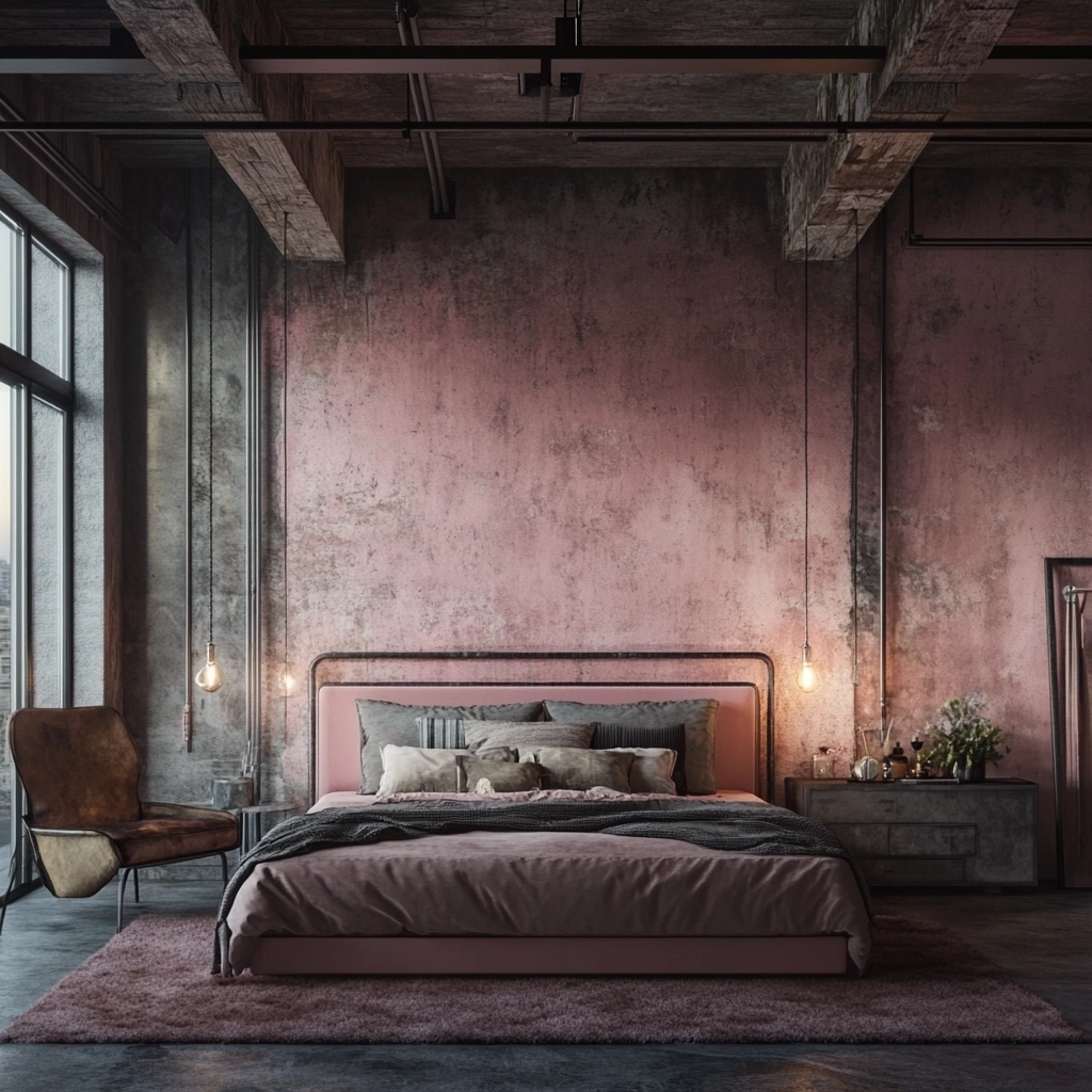 pink farmhouse bedroom 24