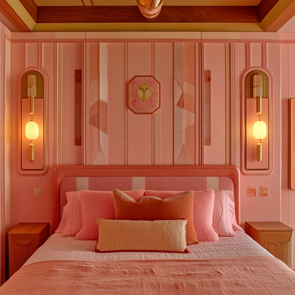 pink farmhouse bedroom 37