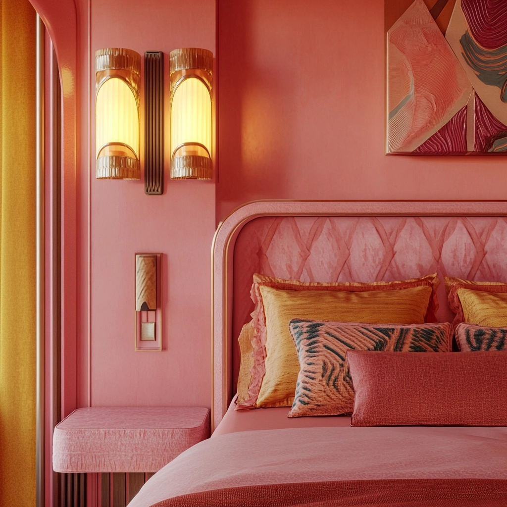 pink farmhouse bedroom 38