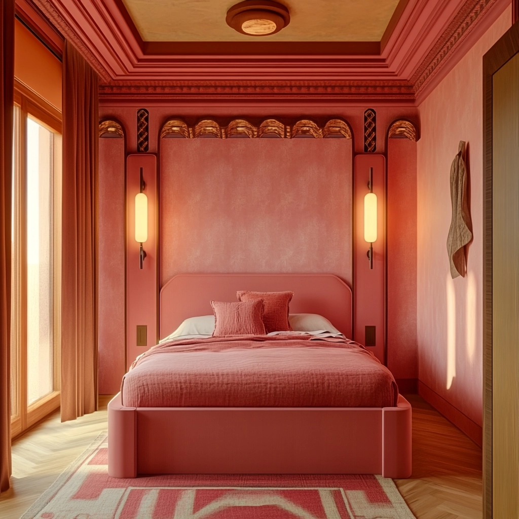 pink farmhouse bedroom 39