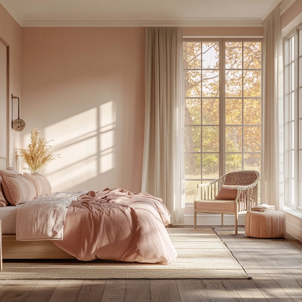 pink farmhouse bedroom 48