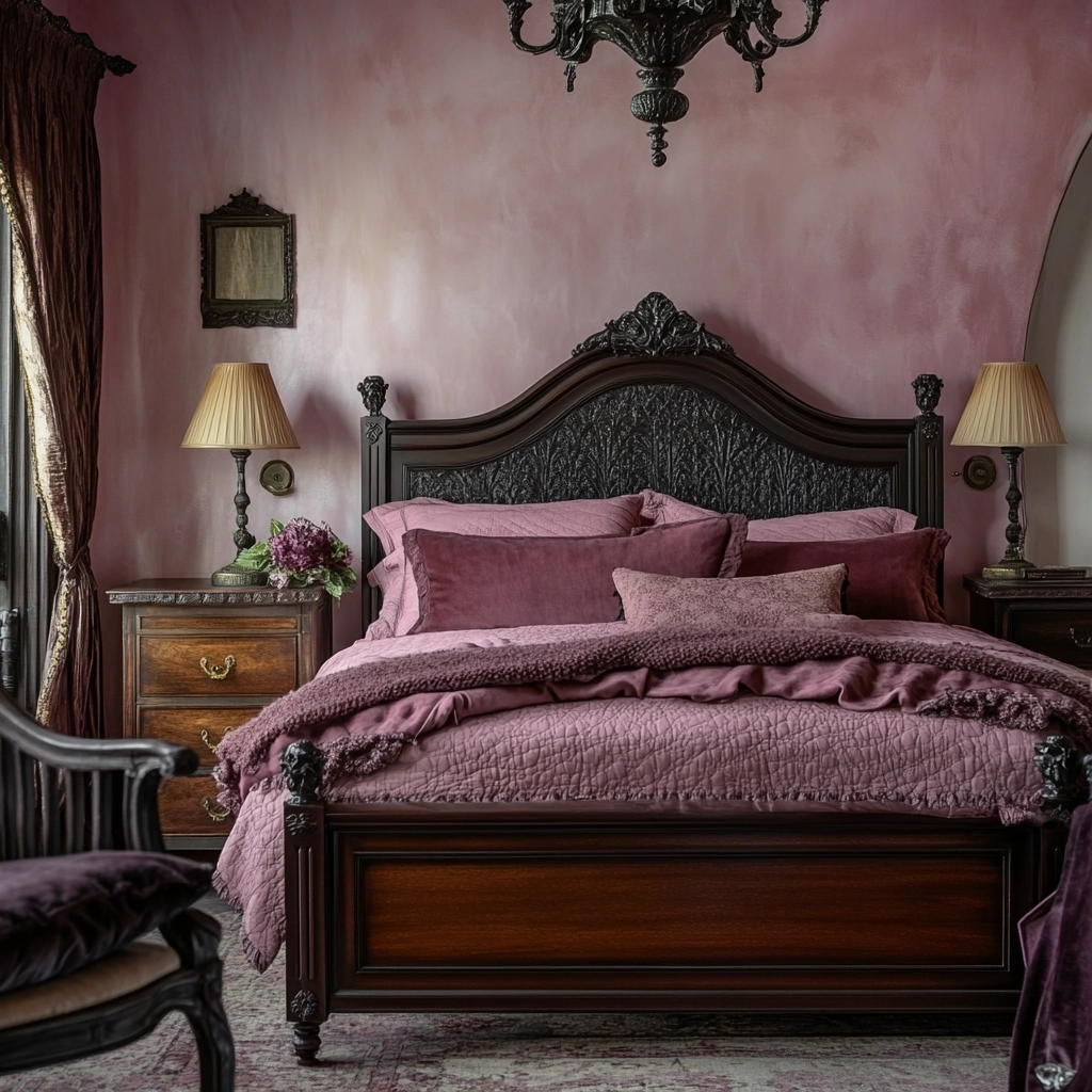 pink farmhouse bedroom 49