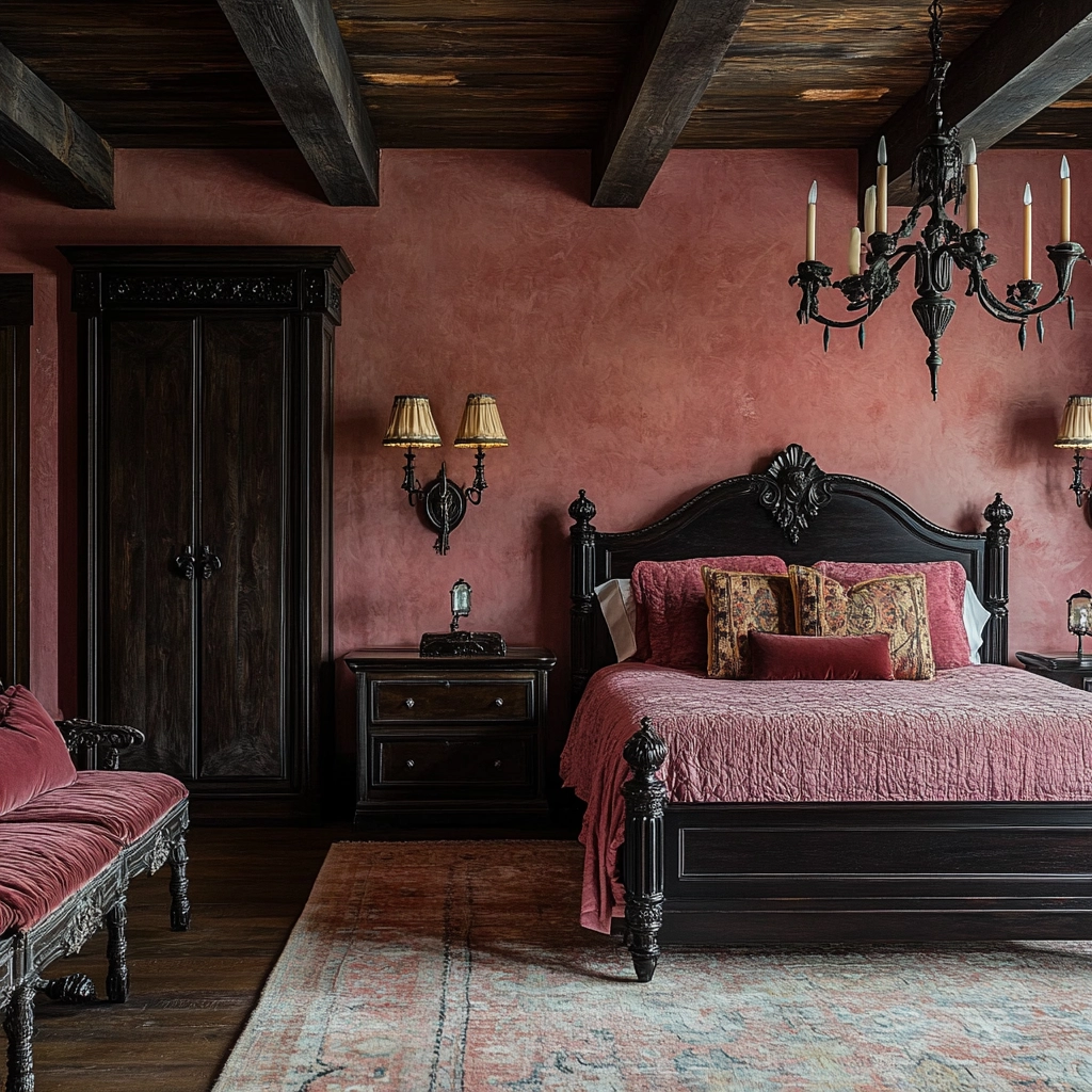 pink farmhouse bedroom 50