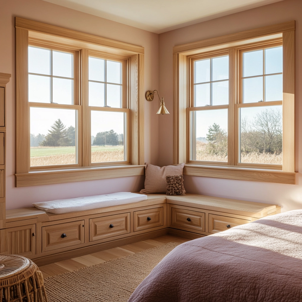 pink farmhouse bedroom 56