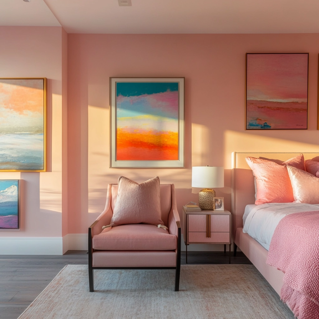 pink farmhouse bedroom 62